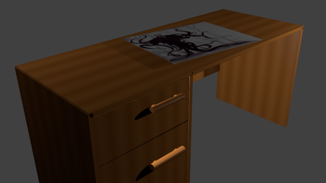 beautiful table 3D Model .c4d .max .obj .3ds .fbx .stl .blend 