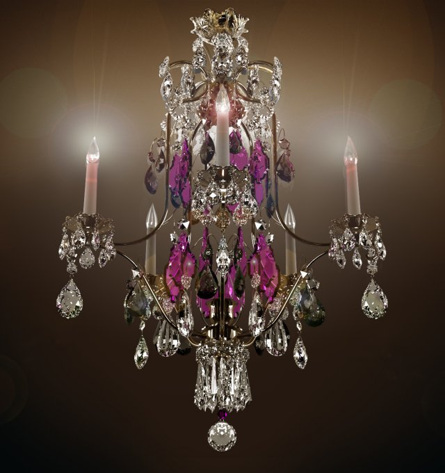 chandelier 3Dモデル .c4d .max .obj .3ds .fbx .stl .blend 