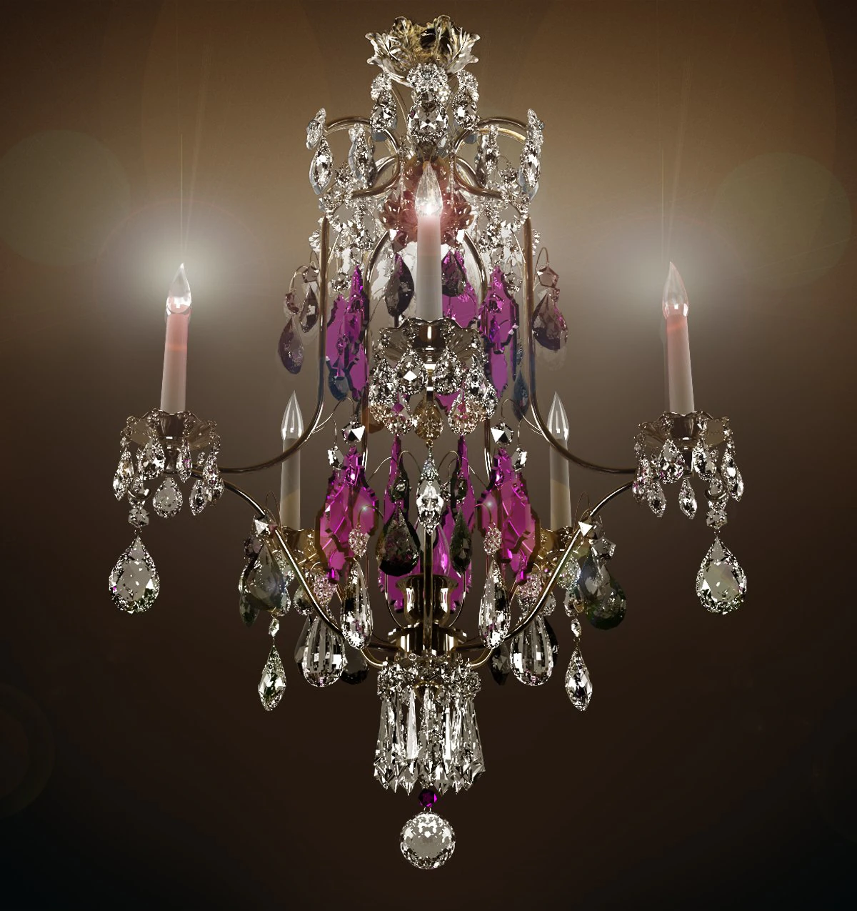 chandelier 3D Model .c4d .max .obj .3ds .fbx .stl .blend 