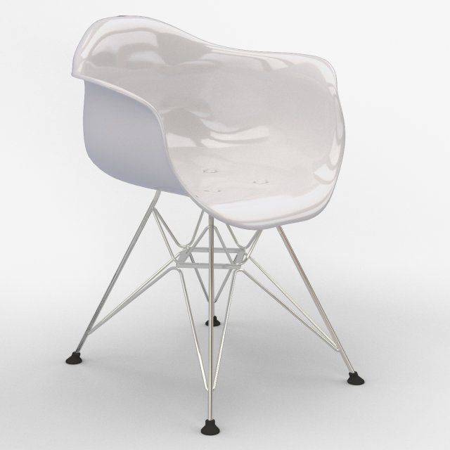 eames plastic armchair dar 3D Model .c4d .max .obj .3ds .fbx .stl .blend 