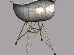 eames plastic armchair dar 3D Model