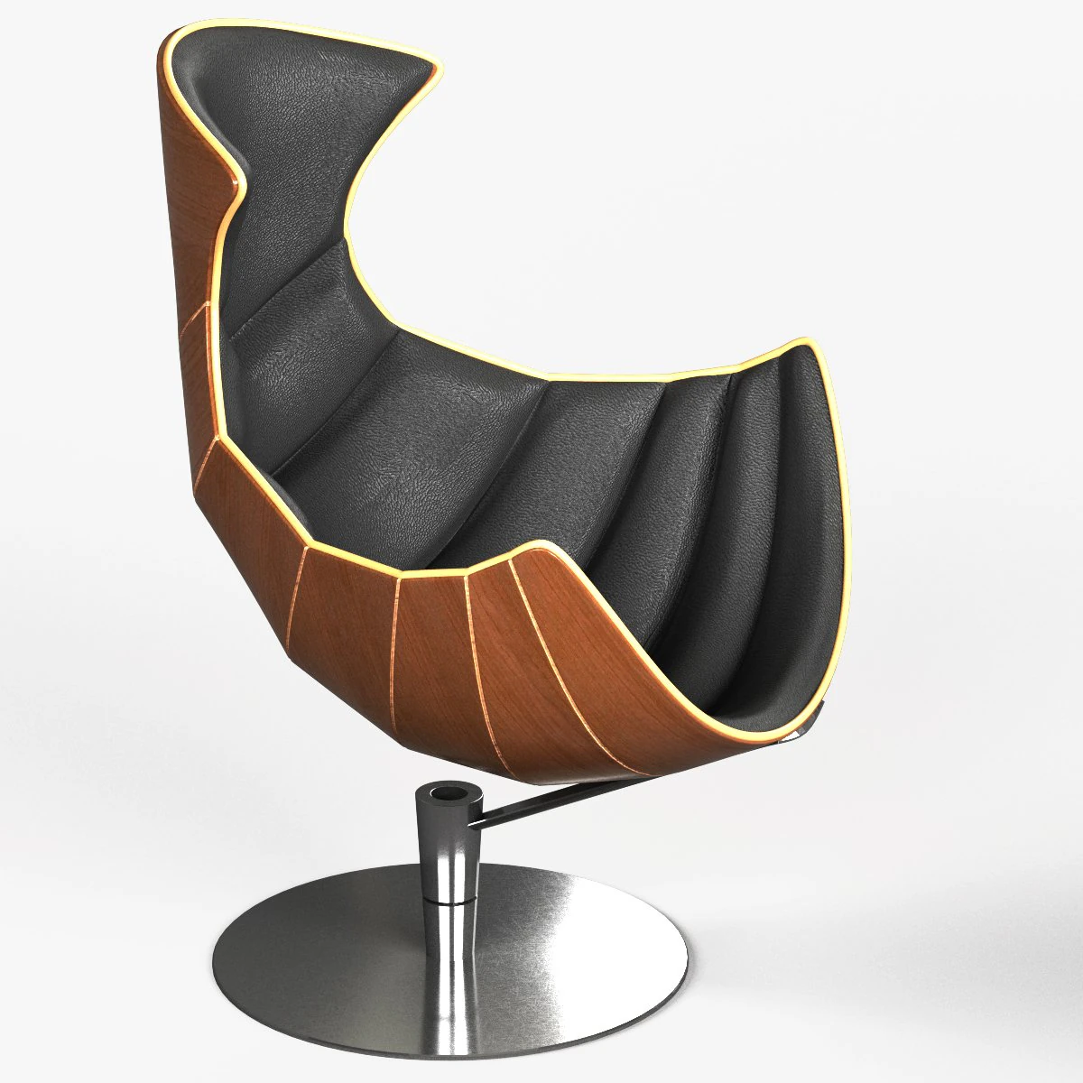 lobster chair 3D Model .c4d .max .obj .3ds .fbx .stl .blend 