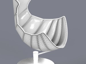 lobster chair Modello 3D