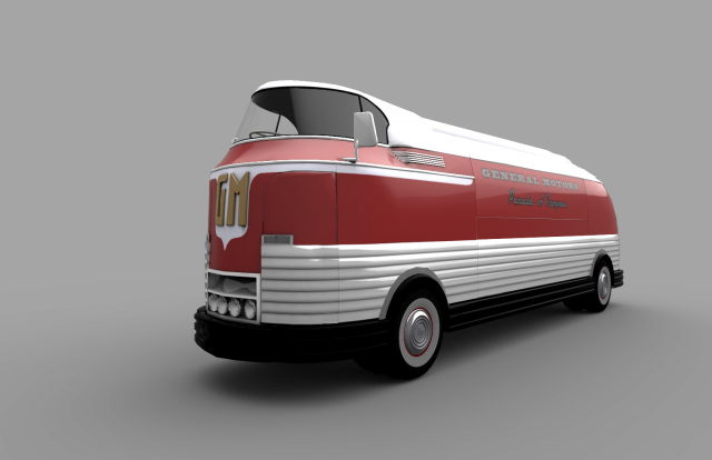 gm futurliner 3D Model .c4d .max .obj .3ds .fbx .stl .blend 