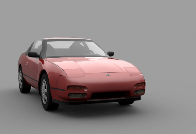 nissan 240sx s13 Modelo 3D .c4d .max .obj .3ds .fbx .stl .blend 