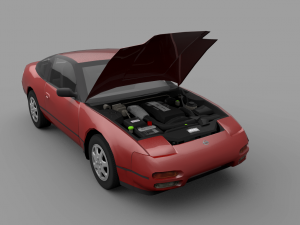 nissan 240sx s13 Modelo 3D