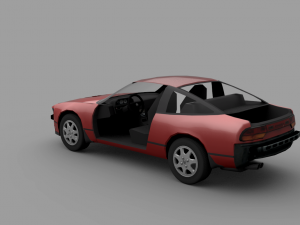 nissan 240sx s13 Modelo 3D