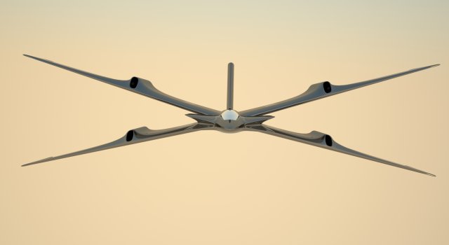 a simple spaceship 3D 模型 .c4d .max .obj .3ds .fbx .stl .blend 