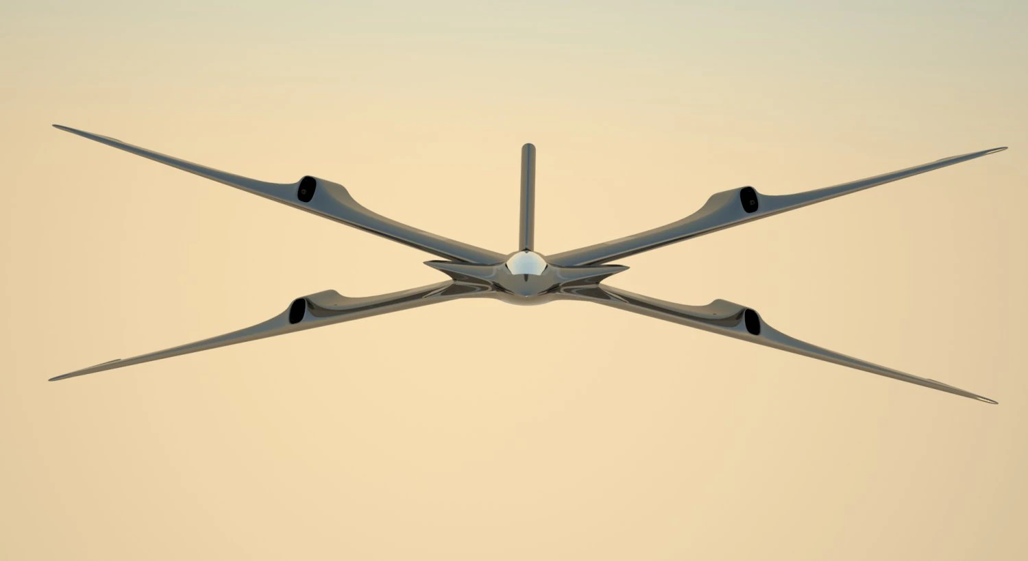 a simple spaceship 3D Model .c4d .max .obj .3ds .fbx .stl .blend 