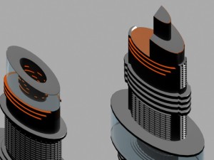 futuristic building 3D मॉडल