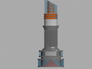 futuristic building 3D Model
