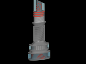 futuristic building 3D मॉडल