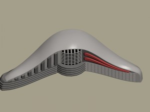 futuristic building Modelo 3D
