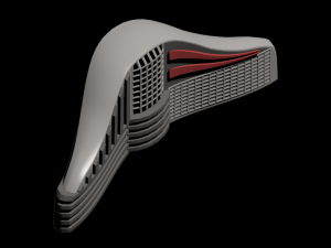 futuristic building Modelo 3D