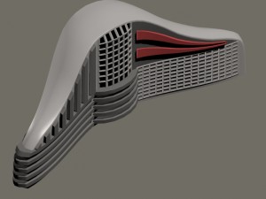 futuristic building Modelo 3D