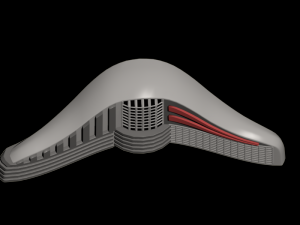 futuristic building Modelo 3D