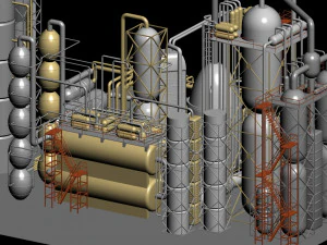 factory 001 3D Model