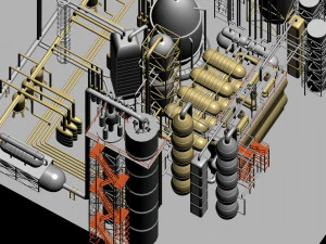 factory 001 3D Model