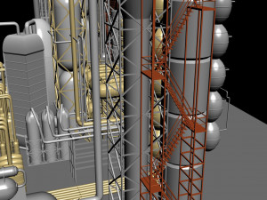 factory 001 3D मॉडल