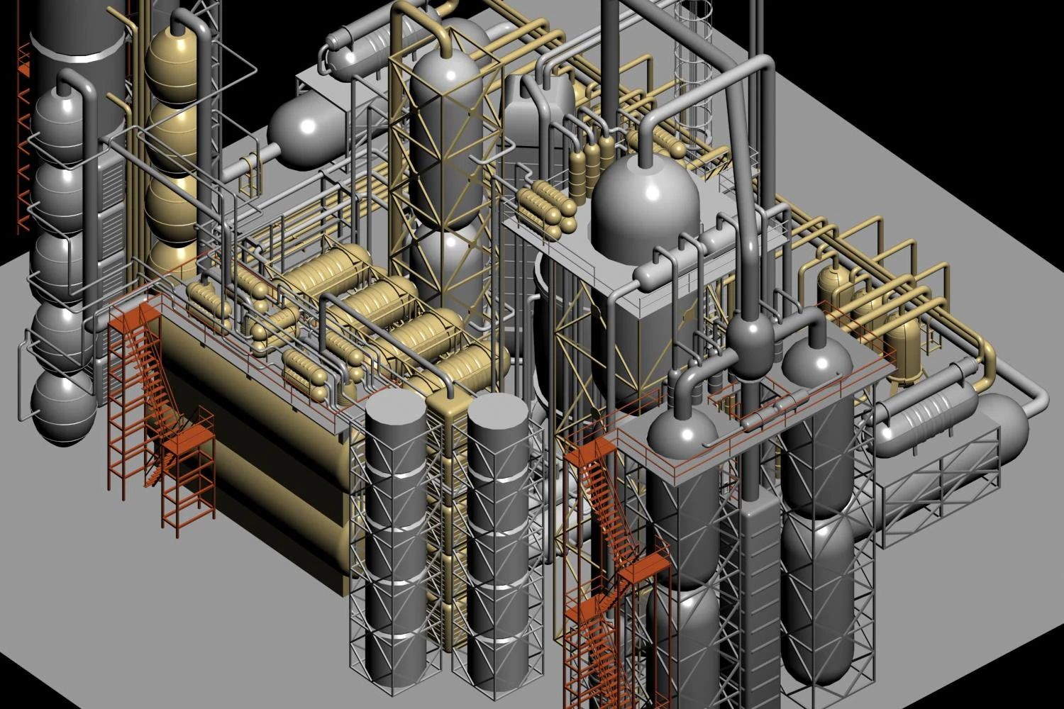 factory 001 3D Model .c4d .max .obj .3ds .fbx .stl .blend