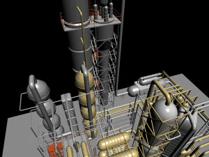 factory 001 3D Model