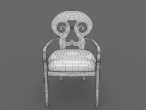 leather chair for the office 3D Model