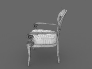 leather chair for the office 3D Model