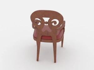leather chair for the office 3D Model