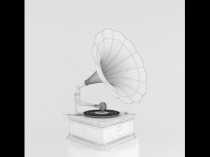 fon&oacute;grafo antigo Modelo 3D