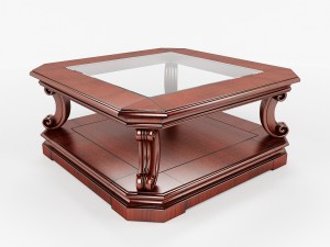 rectangular coffee table 3D Модель