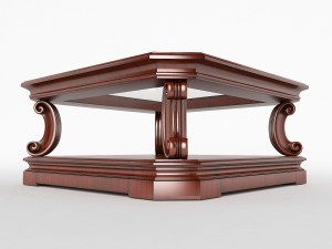 rectangular coffee table 3D Модель