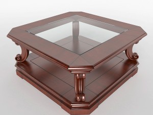rectangular coffee table 3D Модель