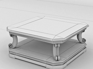 rectangular coffee table 3D Модель