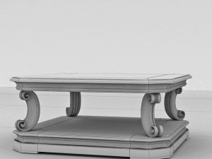rectangular coffee table 3D Модель