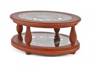 atasan kaca meja kopi oval klasik Model 3D