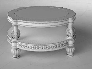 round coffee table 3D Model