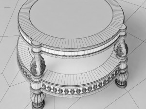 round coffee table 3D Model