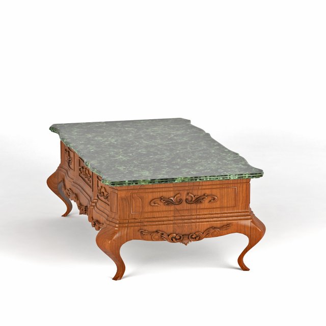coffee table in classic style Modèle 3D .c4d .max .obj .3ds .fbx .stl .blend 