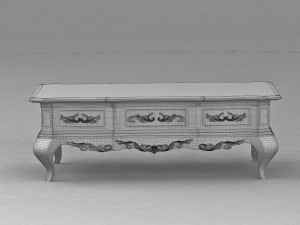 coffee table in classic style Modèle 3D
