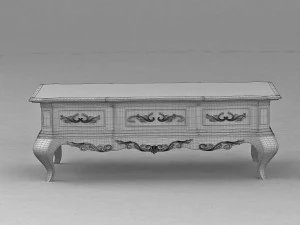 coffee table in classic style 3D Model