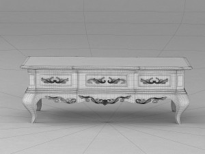 coffee table in classic style Modèle 3D