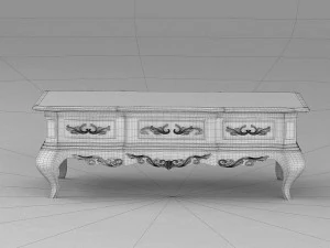 coffee table in classic style 3D Model