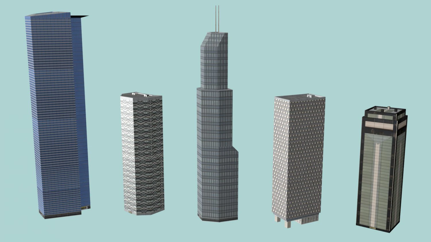 city buildings 3D Model .c4d .max .obj .3ds .fbx .stl .blend 