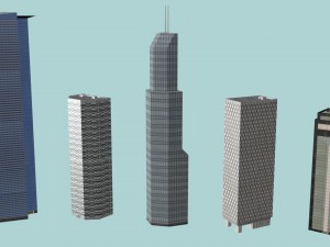 city buildings Modèle 3D