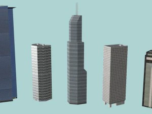 都市の建物 3Dモデル