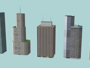 city buildings 3D Model