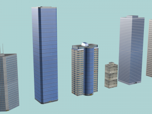 city buildings 3D Model
