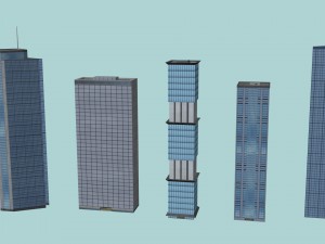 city buildings 3D Model