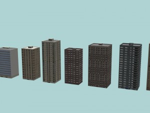 city buildings 3D Model
