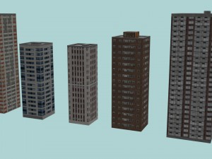 city buildings 3D Model